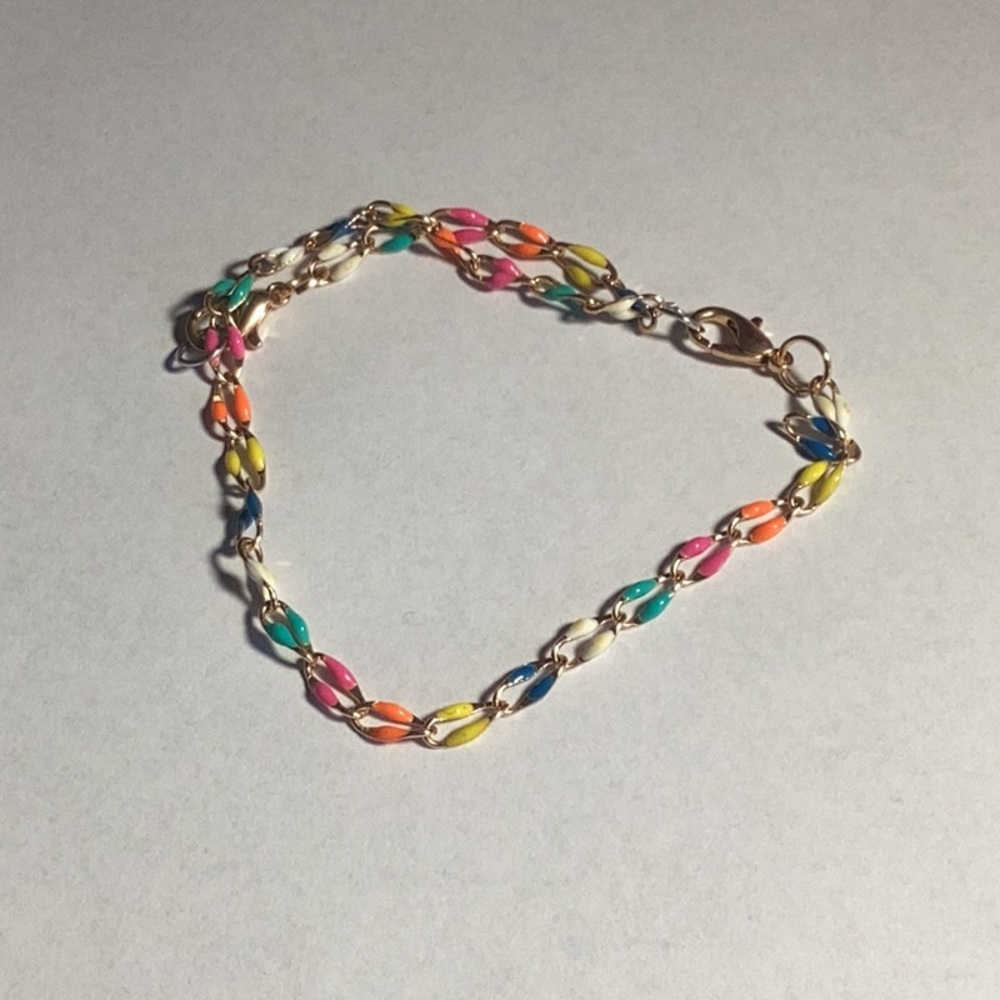 Multicolor Chain Bracelet